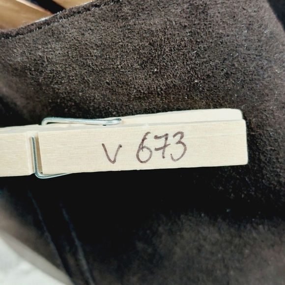 Lucky Brand Brown Leather Suede Side Zipper Heels Ankle Bootie V673 - Picture 13 of 13